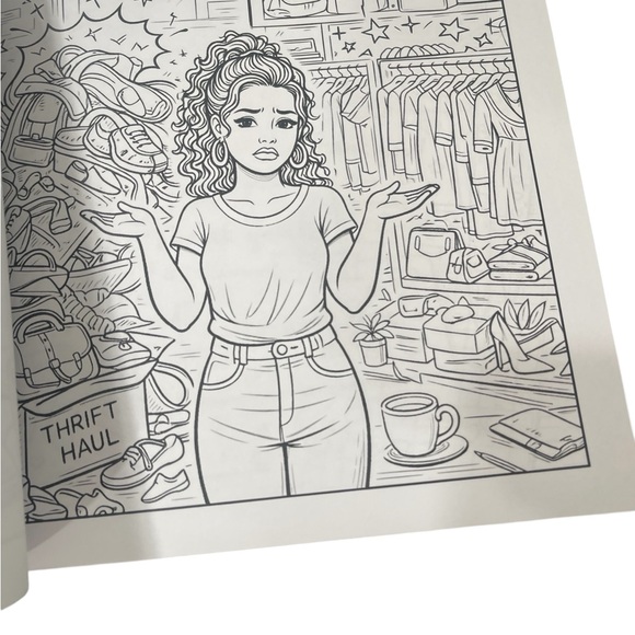 Live , List and Sell Adult and Teen Coloring Book for Resellers - Picture 7 of 12